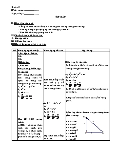 Giáo án Phụ đạo Toán Lớp 9 Tuần 8-16