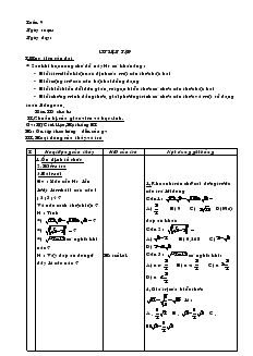 Giáo án Phụ đạo Toán Lớp 9 Tuần 9