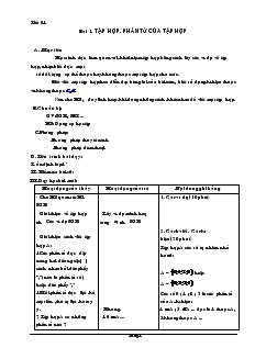 Giáo án Số học 6