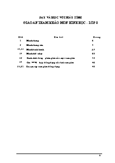 Giáo án tham khảo môn Hình học - Lớp 8