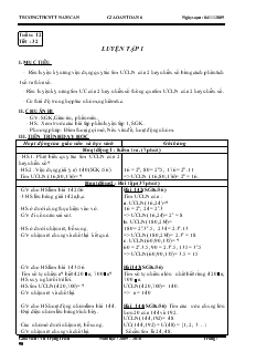 Giáo án Toán 6 Tuần 12 - Vũ Trọng Triều