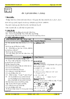 Giáo án Toán 6 Tuần 14 - Vũ Trọng Triều