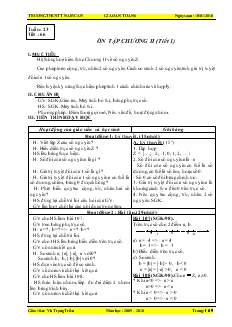 Giáo án Toán 6 Tuần 23 - Vũ Trọng Triều