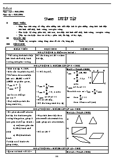 Giáo án Toán hoc 8 (chi tiết) - Tiết 27 đến tiết 30