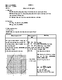 Giáo án Toán hoc 8 (chi tiết) - Tiết 35: Diện tích đa giác