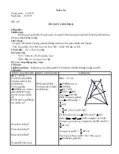 Giáo án Toán hoc 8 (chi tiết) - Tiết 69: Ôn tập cuối năm