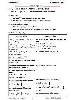 Giáo án Toán hoc 8 (chi tiết) - Trường THCS Tam Hưng