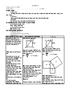 Giáo án Toán hoc 8 (chi tiết) - Tuần 14 năm 2012