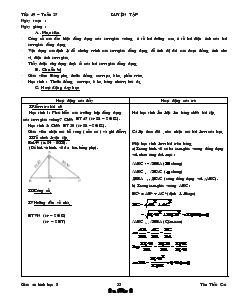 Giáo án Toán hoc 8 (chi tiết) - Tuần 27