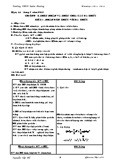 Giáo án Toán học 8 (chuẩn kiến thức) - Trường THCS Xuân Dương