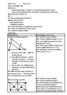 Giáo án Toán học 8 - Tiết 23: Luyện tập