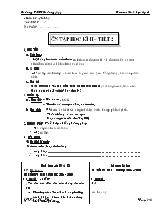 Giáo án Toán học 8 - Tiết 54: Ôn tập học kỳ II (Tiếp)