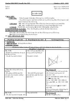 Giáo án Toán học 8 - Trường TH vàTHCS Nguyễn Văn Trỗi - Tiết 9: Luyện tập