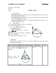 Giáo án Toán Lớp 9 Tiết 41-47 - Danh Phương