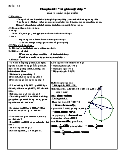 Giáo án Toán Lớp 9 tự chọn theo chủ đề Tuần 22