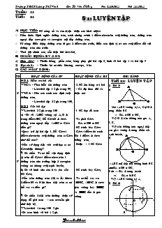 Tiết: 21: Luyện tập