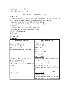 Tiết 38. Ôn tập chương I (tt)