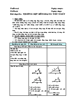 Tiết 44: Trường hợp đồngdạng thứ nhất