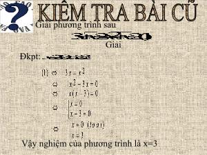 Bài giảng Đại số 10 Hệ hai phương trình bậc nhất hai ẩn