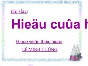 Bài giảng Đại số 10 Hiệu của hai vectơ