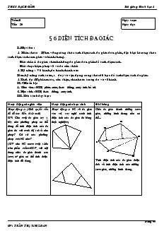 Bài giảng hình học 8 từ tiết 36 đến tiết 39 THCS Rạch Gầm