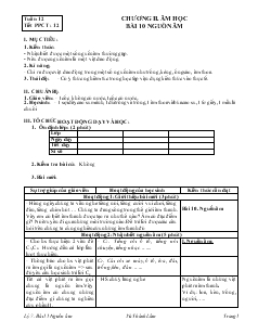 Bài giảng Môn Vật lý lớp 7 - Tuần 12 - Tiết 12 - Bài 10 - Nguồn âm (tiếp)