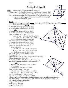 Bài tập hình học 11