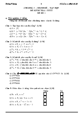 Bộ đề kiểm tra Đại số 10