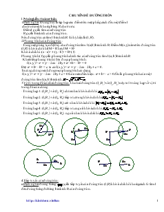 Chuyên đề Đường tròn