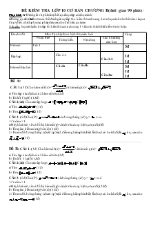 Đề kiểm tra lớp 10 cơ bản chương II( thời gian 90 phút))