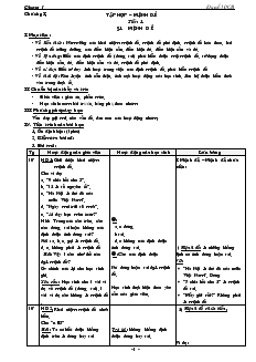 Giáo án Đại số 10 cơ bản năm học 2009- 2010