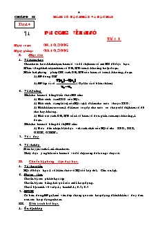 Giáo án Đại số 10 năm học 2006- 2007 Tiết 14 Đại cương về hàm số