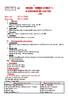 Giáo án Đại số 10 năm học 2006- 2007 Tiết 26 Phương trình bậc nhất và bậc hai một ẩn bài tập (tiết 1)