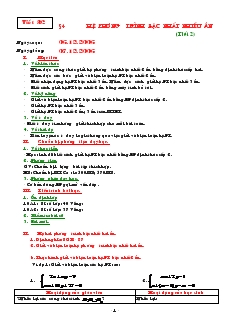 Giáo án Đại số 10 năm học 2006- 2007 Tiết 36 Hệ phương trình bậc nhất nhiều ẩn (tiết 2)