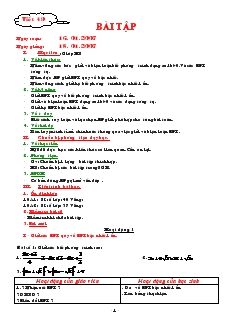 Giáo án Đại số 10 năm học 2006- 2007 Tiết 49 Bài tập