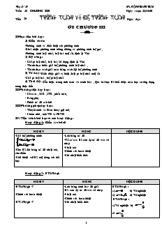 Giáo án Đại số 10 năm học 2008- 2009  Tiết 26 Ôn chương III