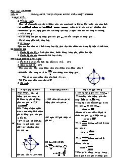 Giáo án Đại số 10 năm học 2009- 2010 Tiết 56 Giá trị lượng giác của một cung