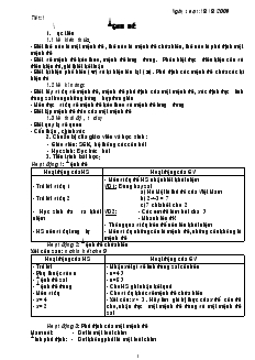 Giáo án Đại số 10 năm học 2009- 2010