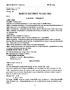 Giáo án Đại số 10 nâng cao Chương II Hàm số bậc nhất và bậc hai