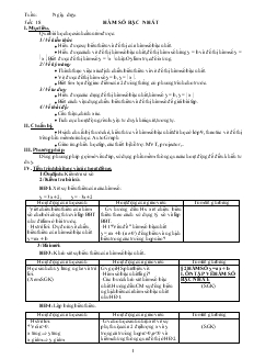 Giáo án Đại số 10 nâng cao năm học 2010- 2011 Tiết 18 Hàm số bậc nhất