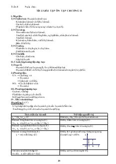 Giáo án Đại số 10 nâng cao năm học 2010- 2011 Tiết 26 Bài tập ôn tập chương II