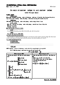 Giáo án Đại số 10 nâng cao tiết  63- 64 Một số phương trình và bất phương trình quy về bậc hai