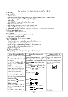 Giáo án Đại số 10 nâng cao Tiết 76 Góc và cung lượng giác (tiết 1)