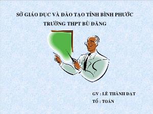 Giáo án Đại số 10 Phương trình đường tròn