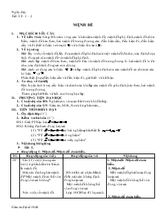 Giáo án Đại số 10 từ tiết 1 đến tiết 8