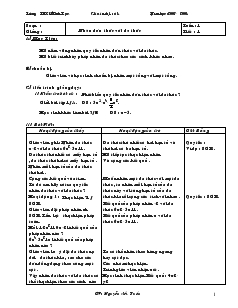 Giáo án Đại số 8 - Trường THCS Minh Lộc