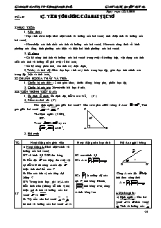 Giáo án Đại số lớp 10-Chương trình chuẩn Tiết 17 Tích vô hướng của hai vectơ