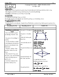 Giáo án hình 8 1 từ tiết 35 đến tiết 48 năm học 2013-2014