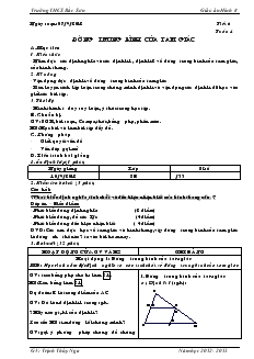 Giáo án Hình 8 - Trường THCS Bắc Sơn năm 2012