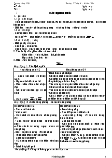 Giáo án Hình học 10 ban cơ bản Trường PT cấp II - III Hóa Tiến